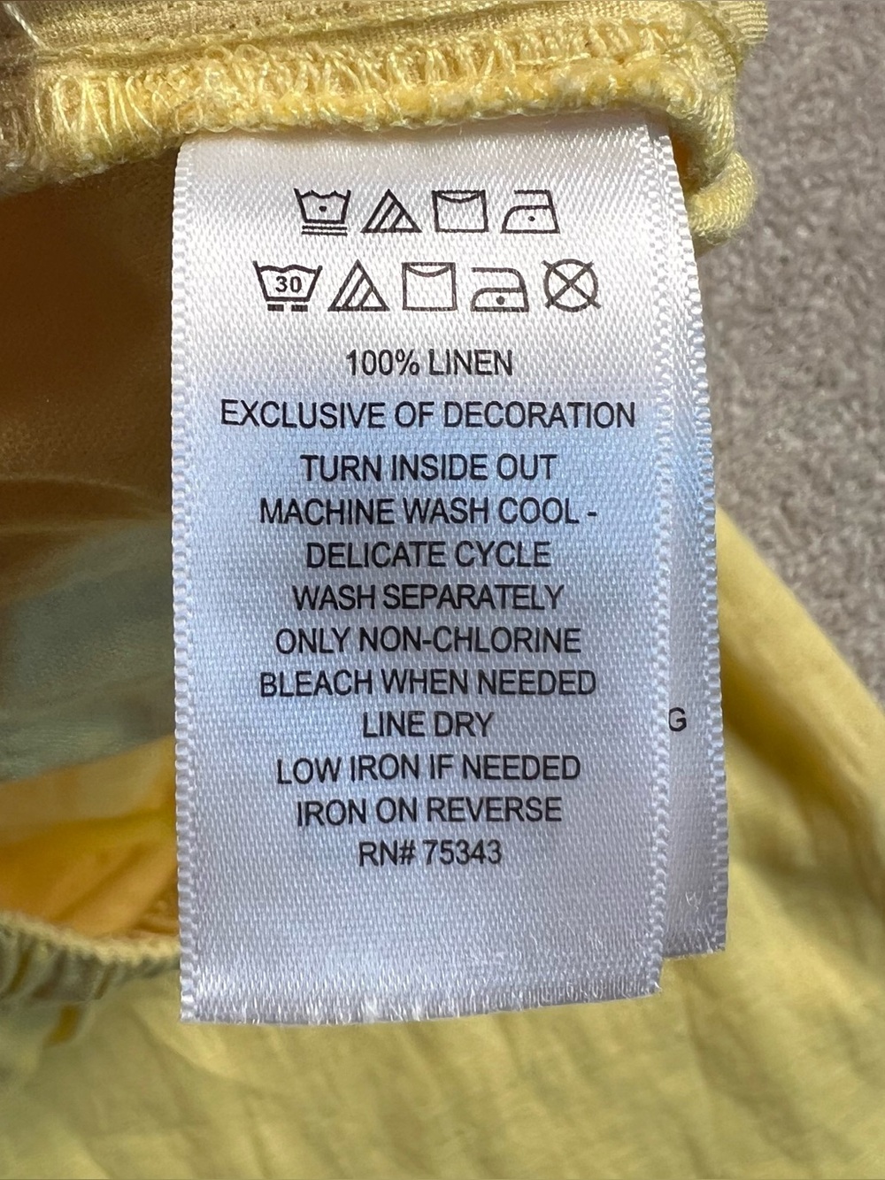100% Linen Pants Yellow Wide Leg NWT women's Large C&C California Casual Summer - Picture 4 of 7